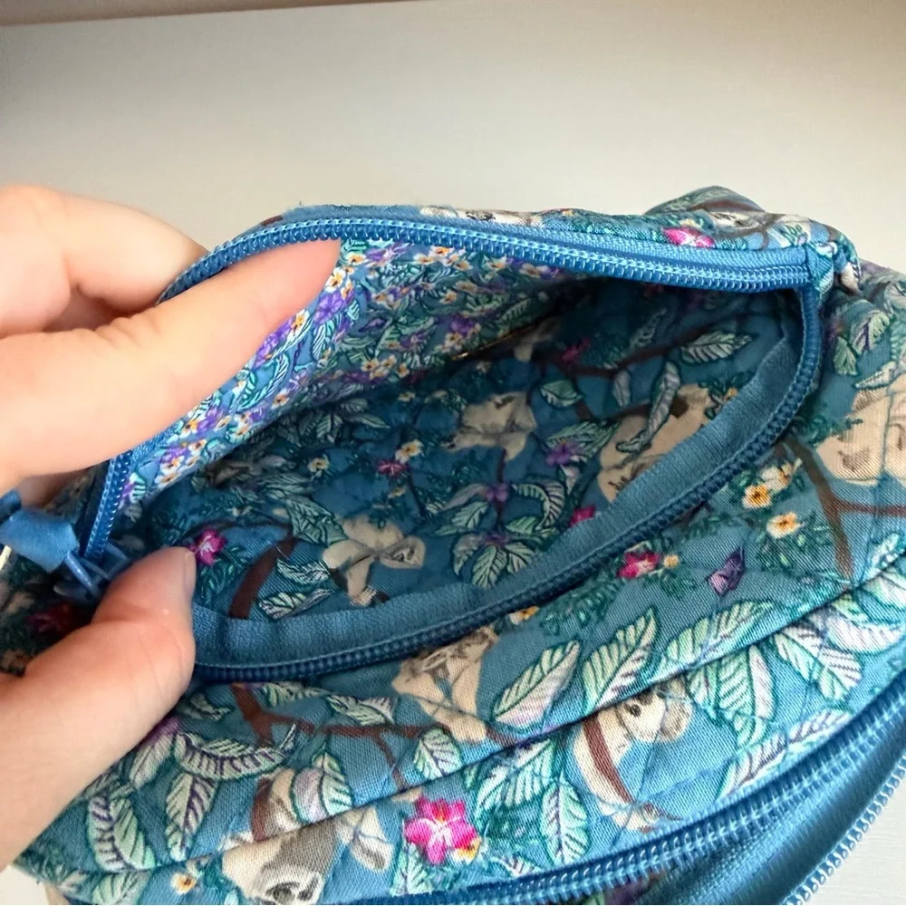 Vera Bradley Sloth Print Makeup Bag